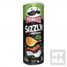 Pringles 160g sizzl Medium sour cream a onion