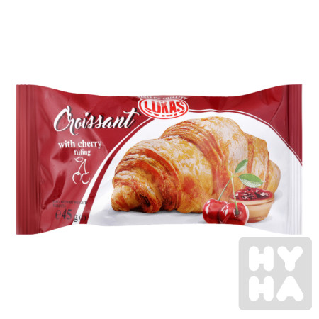 detail Lukas croissant 45g třešnovou náplní