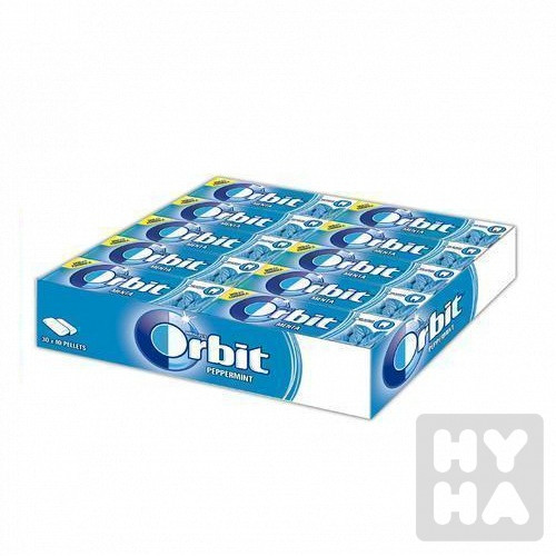 Orbit Peppermint Modré 30x14g